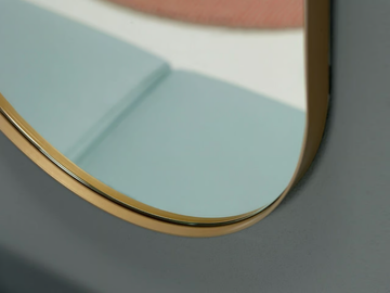 Wall-mounted mirror - Oval wall-mounted mirror by Quinti Sedute - view 3